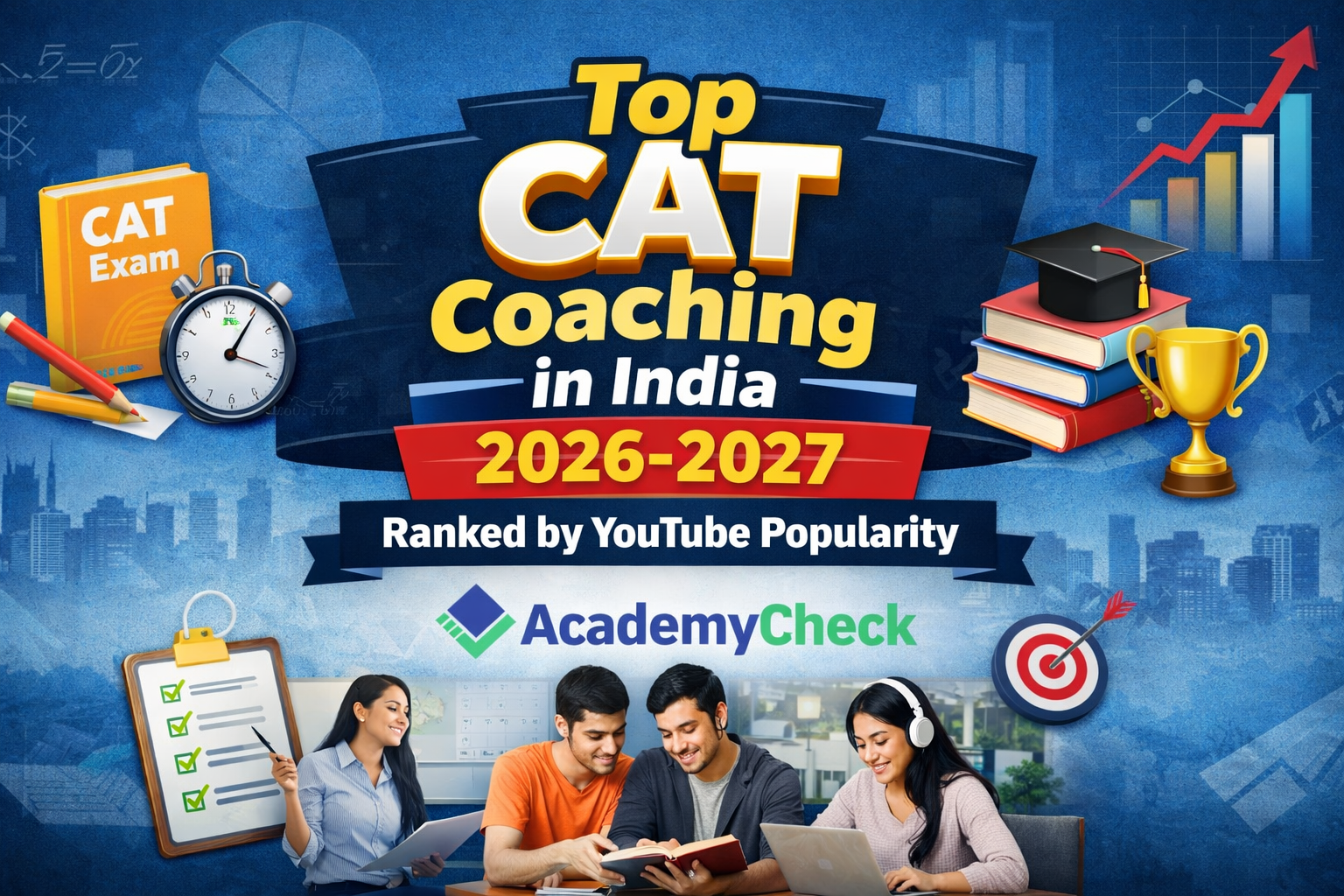 Top CAT Coaching in India 2026-2027 | Best Institutes Ranked by YouTube Popularity